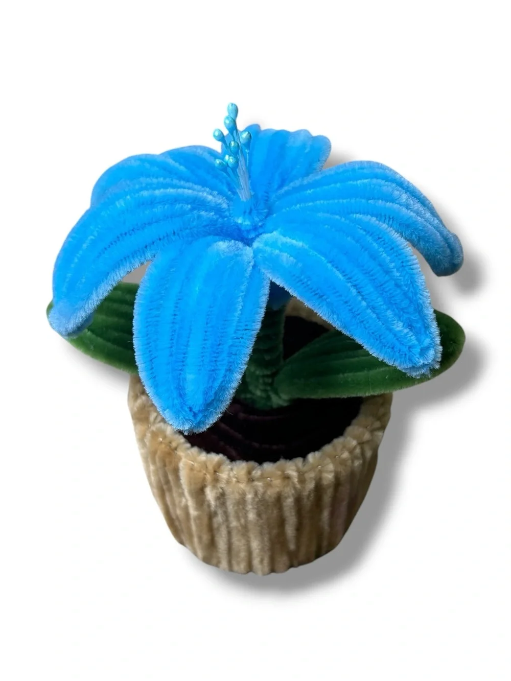 Pipe Cleaner Flower Pot, Quirky Floral Home Decor, Special Occasion Gift